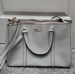 Gray Kate Spade top handles satchel